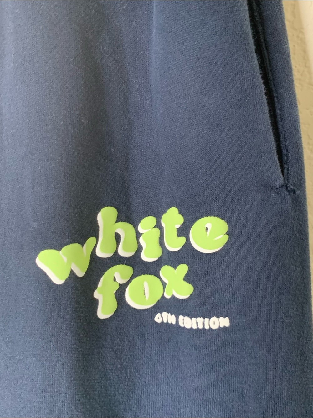 White fox women blue sweatpants S - Picture 4 of 8